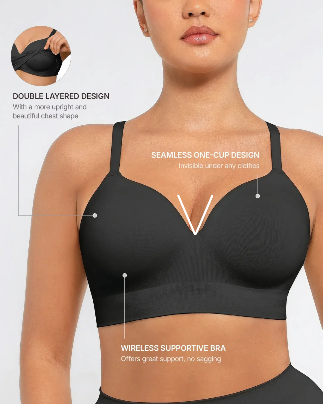 Embrace™ The Wireless Push-Up Bra That Lifts Your Shape & Confidence