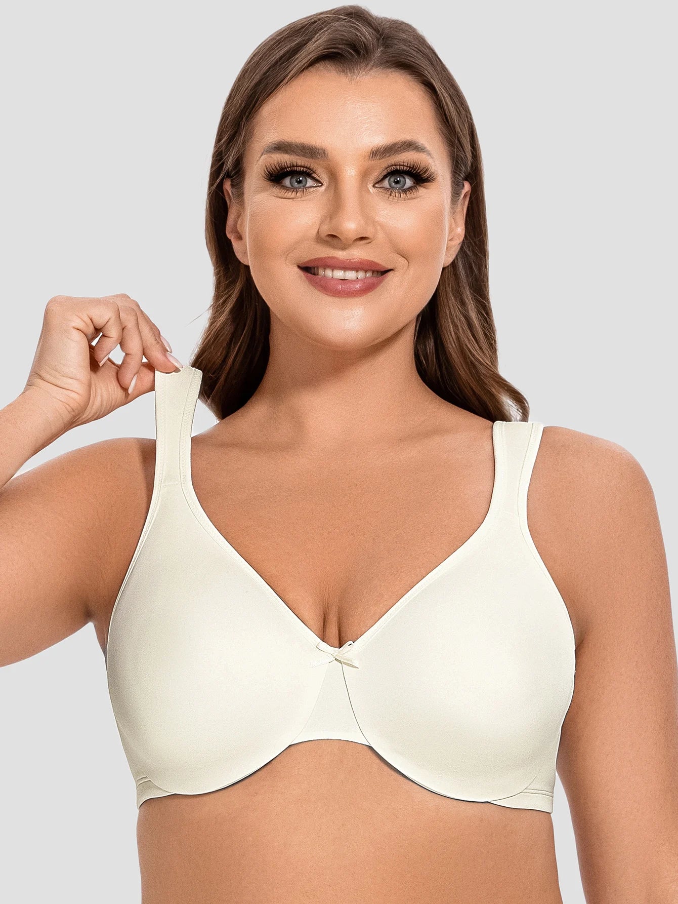 MELENECA Minimizer Bra – Seamless Plus Size Comfort