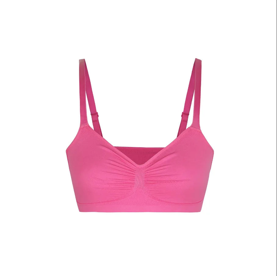 Seamless Wireless Push-Up Bra – Full Coverage & Adjustable