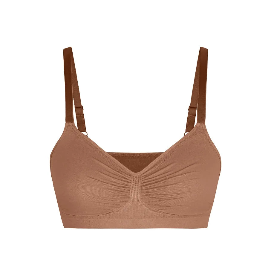 Seamless Wireless Push-Up Bra – Full Coverage & Adjustable
