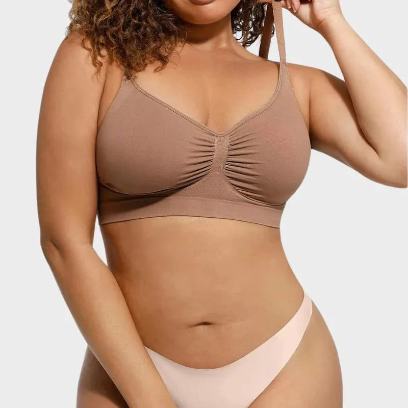 Seamless Wireless Push-Up Bra – Full Coverage & Adjustable