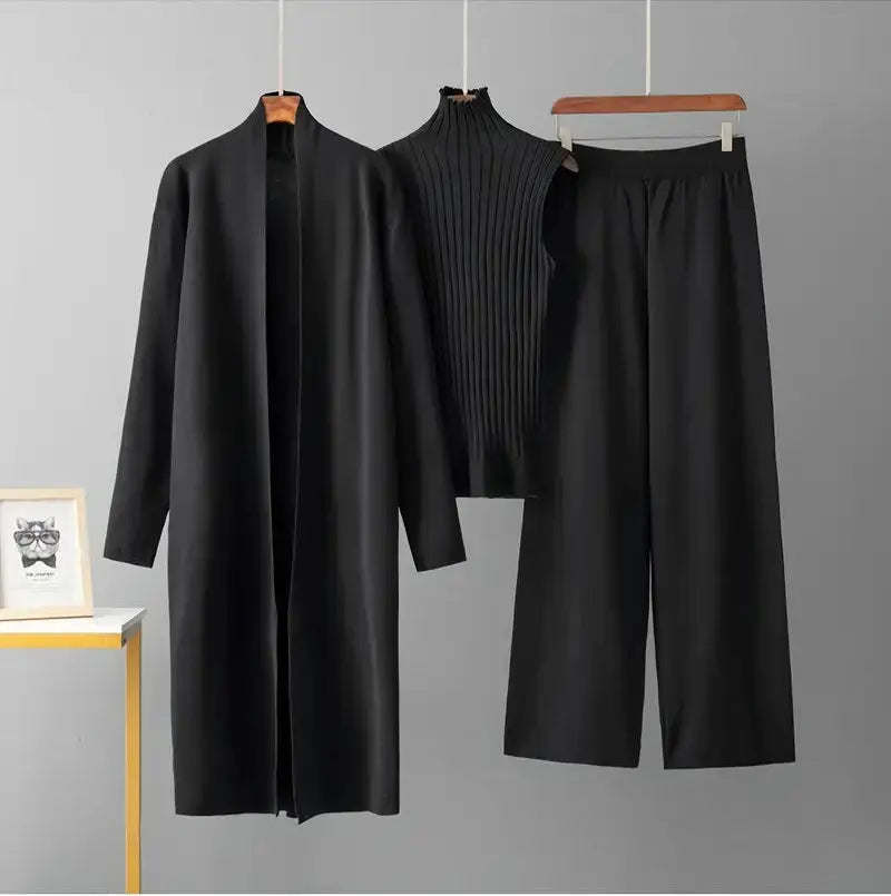 3 Piece Cozy Knit Set – Effortless Warmth & Style